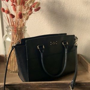 Large Kate Spade black leather purse.